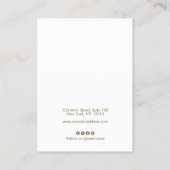 スクリプかわいらしトのライトブルー星イヤリングディスプレイ 名刺 (裏面)