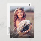 スクリプかわいらしトオーバーレイ1 – フォト卒業 ポストカード (正面/裏面)