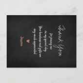 スクリプかわいらしトバラ金ゴールド写真卒業ありがとう ポストカード (裏面)