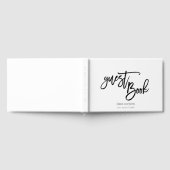 スクリプかわいらしト黒タイポグラフィと縁どの結婚値 ゲストブック (全面)