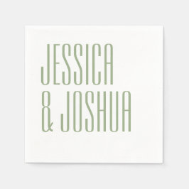 スクリプはっきりしたトタイポグラフィホワモダンイ結婚ト スタンダードカクテルナプキン