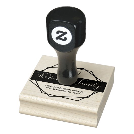 スクリプはっきりしたトフレームファミリモノグラムのアドレス ラバースタンプ (スタンプ)