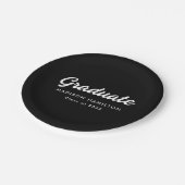 スクリプはっきりしたト黒卒業 ペーパープレート (アングル)