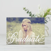 スクリプはっきりしたト| 卒業パーティー招待状 招待状 (スタンド正面)