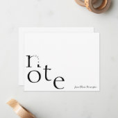 スクリプよくはしゃぐト名を使用したモーションの注記のみ ノートカード (正面/裏面インサイチュ)