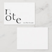 スクリプよくはしゃぐト名を使用したモーションの注記のみ ノートカード (正面/裏面)