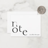 スクリプよくはしゃぐト名を使用したモーションの注記のみ ノートカード (正面/裏面インサイチュ)