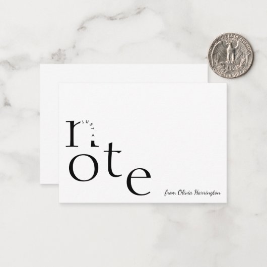 スクリプよくはしゃぐト名を使用したモーションの注記のみ ノートカード (正面/裏面インサイチュ)