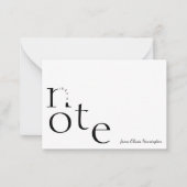 スクリプよくはしゃぐト名を使用したモーションの注記のみ ノートカード (正面)