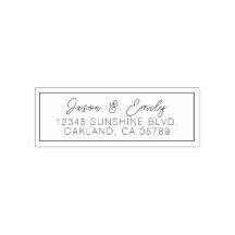 スクリプよくはしゃぐト差出人住所のインク入力スタンプ