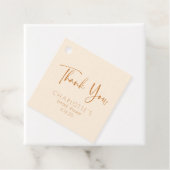 スクリプエレガントトありがとうごブライダルシャワー温ピンク フェイバータグ (インサイチュ)