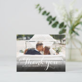スクリプエレガントトありがとう結婚の写真 ポストカード (スタンド正面)