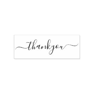 スクリプエレガントトありがとう セルフインキングスタンプ