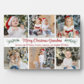 スクリプエレガントトおばあちゃんクリスマス6フォトコラージュ フォトプラーク (正面)