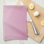 スクリプエレガントトおよび編集可能ピンク(任意の色) グラデーション キッチンタオル (四つ折り)