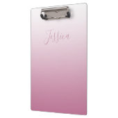 スクリプエレガントトおよび編集可能ピンク（任意の色） グラデーション クリップボード (左)