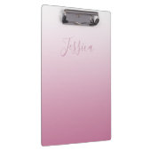 スクリプエレガントトおよび編集可能ピンク（任意の色） グラデーション クリップボード (右)