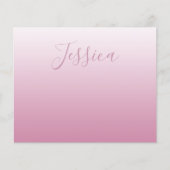 スクリプエレガントトおよび編集可能ピンク(任意の色) グラデーション チラシ (正面)