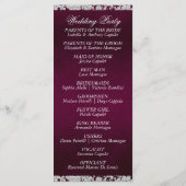 スクリプエレガントトとグリッター – パープル結婚ズ プログラム (裏面)