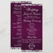 スクリプエレガントトとグリッター – パープル結婚ズ プログラム (正面/裏面)