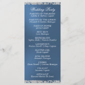 スクリプエレガントトとグリッター – 青結婚色 プログラム (裏面)