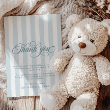 スクリプエレガントトとストライプベビーシャワー