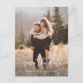 スクリプエレガントトと写真 |日付の保存 案内ポストカード (正面)