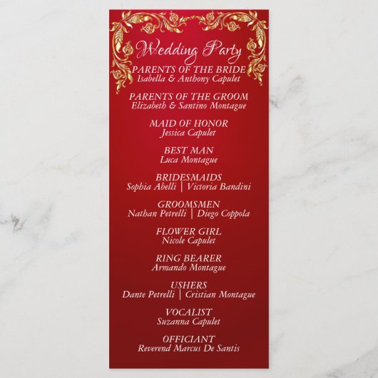 スクリプエレガントトと金ゴールド離れ – クリムゾン結婚ズ プログラム (裏面)