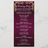 スクリプエレガントトと金ゴールド離れ – パープル結婚ズ プログラム (裏面)