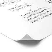 スクリプエレガントトのアルファベット順のウェルカムシーティングチャート ポスター (角)