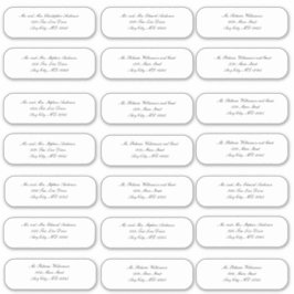 スクリプエレガントトのエンベロ結婚ープの住所ステッカー シール