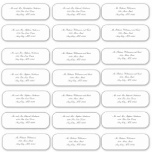 スクリプエレガントトのエンベロ結婚ープの住所ステッカー シール