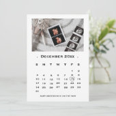 スクリプエレガントトのカレンダー妊娠の発表 案内状 (スタンド正面)