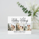 スクリプエレガントトのクリスマスファミリーフォトコラージュ シーズンポストカード (スタンド正面)