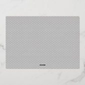 スクリプエレガントトのクリスマス恵み妊娠 箔シーズンカード (裏面)