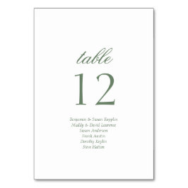 スクリプエレガントトのゲスト名のスクリプ結婚ト テーブルナンバー