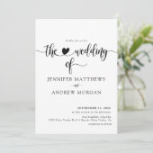 スクリプエレガントトのシンプル結婚式招待状 招待状 (スタンド正面)