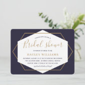 スクリプエレガントトのジオメトモダンリブライダルシャワー 招待状 (スタンド正面)