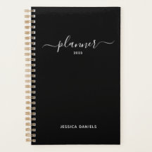 スクリプエレガントトのスワッシュウィークリーブラックプレーン