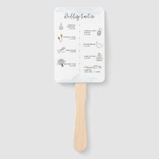 スクリプエレガントトのタイムラ結婚インとウェルカム ハンドファン (正面)