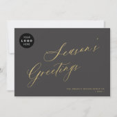 スクリプエレガントトのビジネス企業のロゴ非写真 シーズンカード (正面)