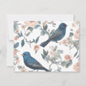 スクリプエレガントトのフランスのひな形の名前 ノートカード (裏面)