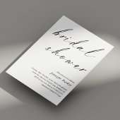 スクリプエレガントトのブライダルシャワー招待ミニマリスト 招待状