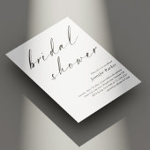 スクリプエレガントトのブライダルシャワー招待ミニマリスト 招待状