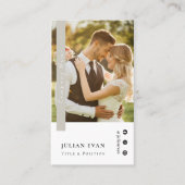 スクリプエレガントトのプロフィール写真のセージ緑 名刺 (正面)