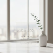 スクリプエレガントトのミニマル結婚式の日付を保存 アクリル招待状