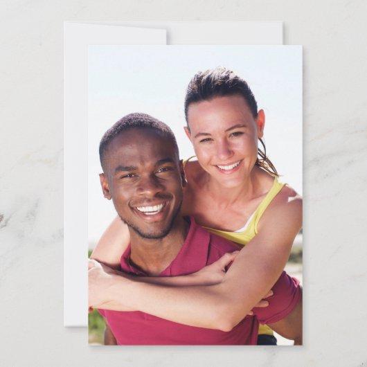 スクリプエレガントトのミニマル金ゴールド結婚写真 招待状 (裏面)