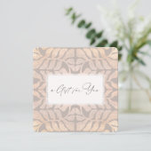 スクリプエレガントトのリーフパターンのギフト証明書 (スタンド正面)