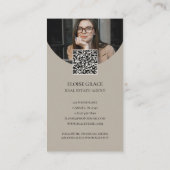 スクリプエレガントトのロゴとQRコード実在領 名刺 (裏面)