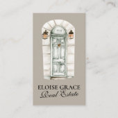 スクリプエレガントトのロゴとQRコード実在領 名刺 (正面)